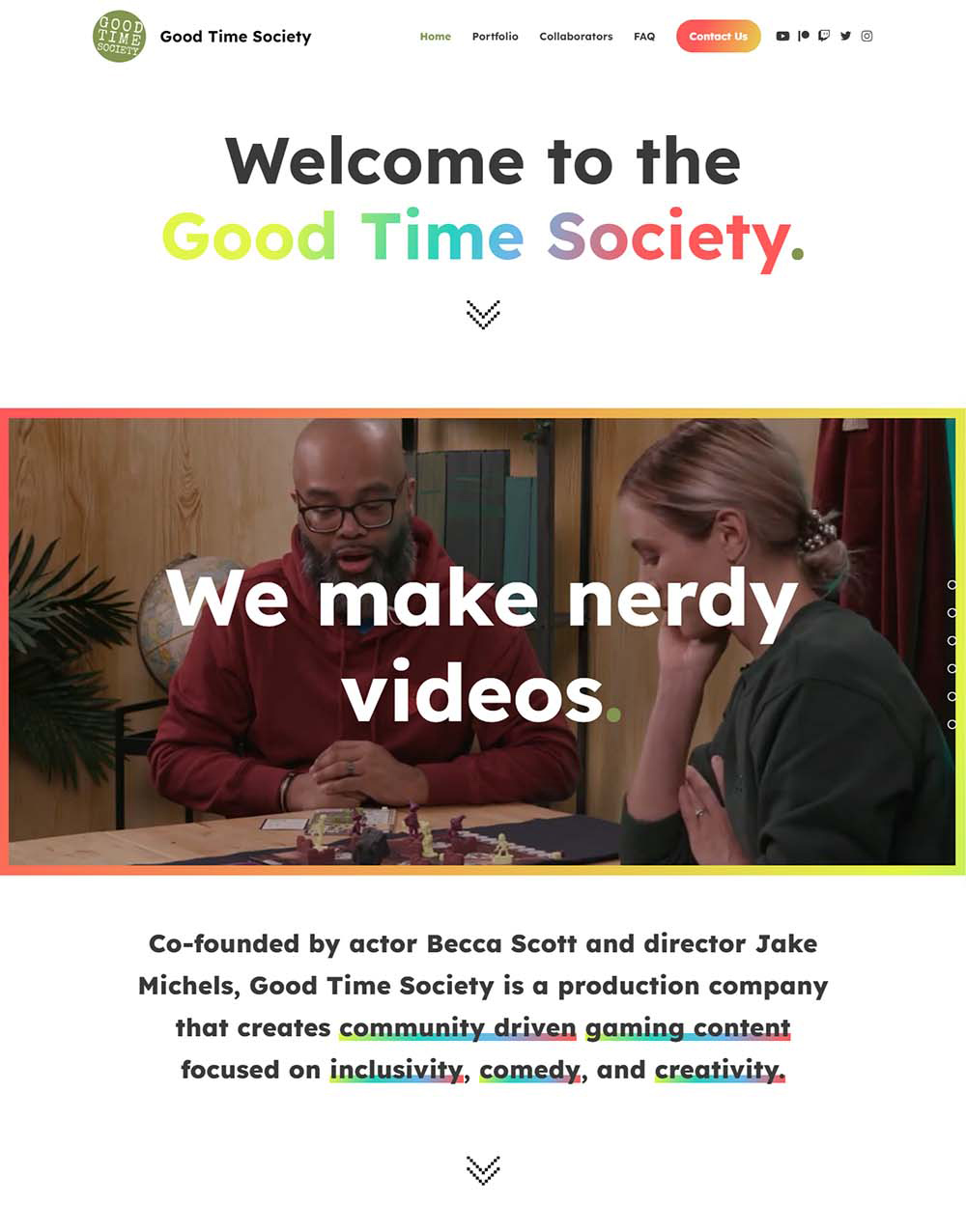 Goodtime Society Homepage
